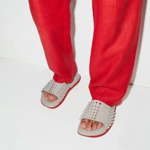 ❤크리스찬 루부탱 남성 스파이크 슬라이드 - Christian Loubutin Mens Spikes Slides - cls5871x