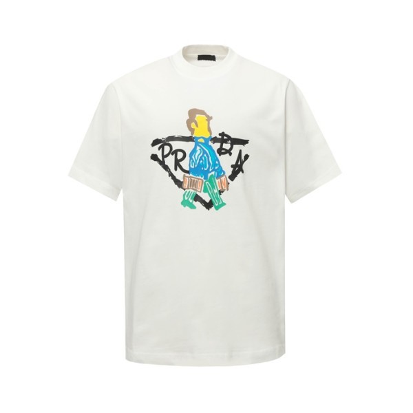 ❤프라다 남성 라운드 반팔티 - Prada Mens Round Tshirt - prc6854x