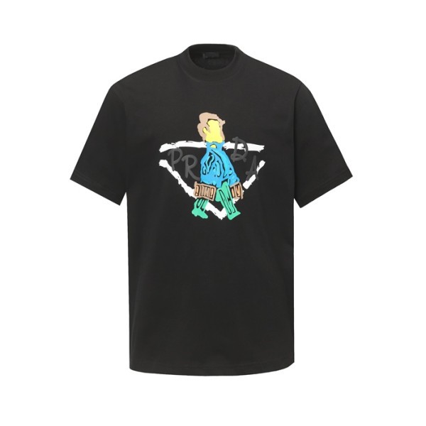 ❤프라다 남성 라운드 반팔티 - Prada Mens Round Tshirt - prc6855x