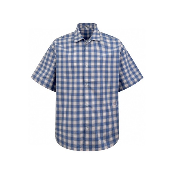 ❤로에베 남성 반팔 체크 셔츠 - Loewe Mens Flanner Shirts - loc6865x