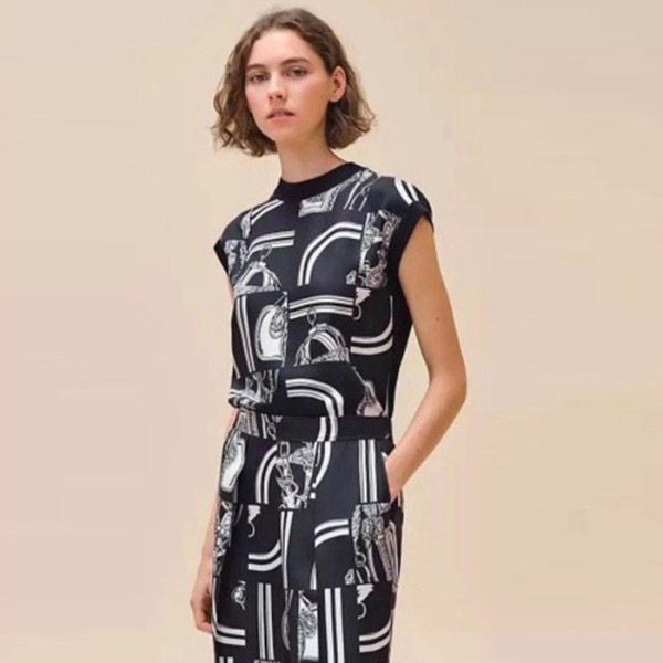 ❤에르메스 여성 크루넥 반팔티 - Hermes Womens Round Tshirt - hec6906x