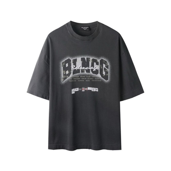 ❤발렌시아가 남성 라운드 반팔 티셔츠 - Balenciaga Mens Round Tshirt - bac6942x