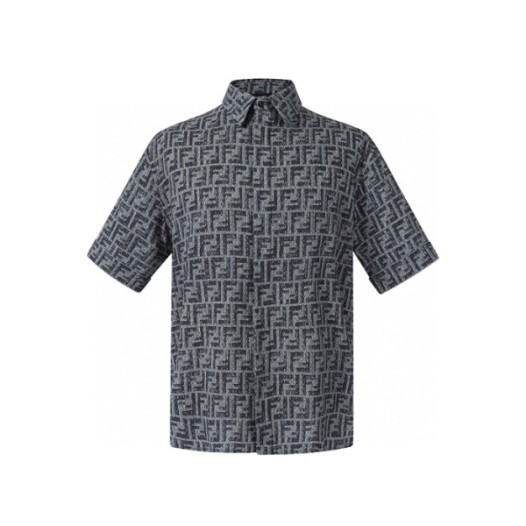 ❤펜디 남성 FF 반팔 셔츠 - Fendi Mens FF Shirts - fec6953x