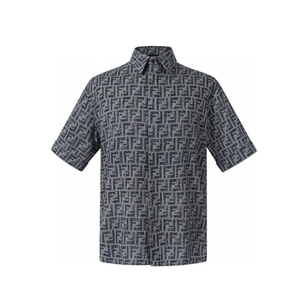 ❤펜디 남성 FF 반팔 셔츠 - Fendi Mens FF Shirts - fec6953x