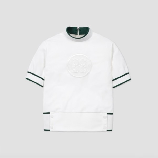 ❤[G/FORE] 지포어 여성 하이넥 쇼츠 슬리브 티셔츠 - gol1683x