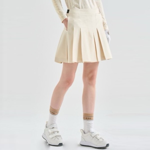 ❤[LANVIN BLANC] 랑방블랑 여성 벨트 디테일 플리츠 퀼토르 팬츠 - gol1699x