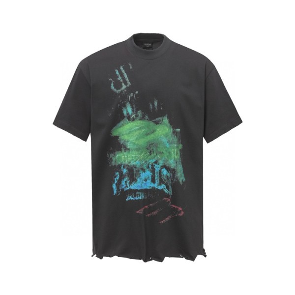 ❤발렌시아가 남성 라운드 반팔 티셔츠 - Balenciaga Mens Round Tshirt - bac6979x