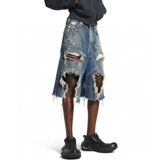 ❤발렌시아가 남성 데님 쇼츠 - Balenciaga Mens Denim Shorts - bac7019x
