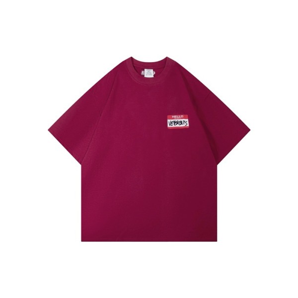 ❤베트멍 남/녀 라운드 반팔 티셔츠 - Vetements Unisex Oversize Tshirt - vec7034x