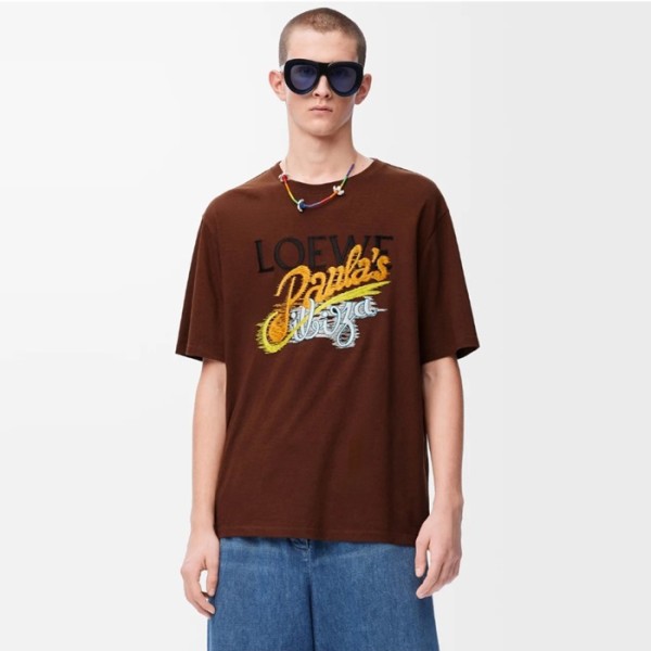 ❤로에베 남성 라운드 반팔티 - Loewe Mens Round Tshirt - loc7078x