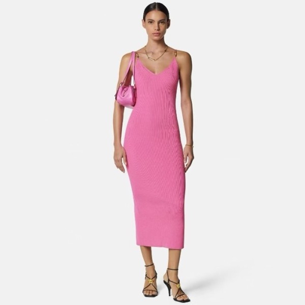 ❤베르사체 여성 Safety Pin 니트 슬립 미디 드레스 - Versace Womens Safety Pin Knit Slip Midi Dress - vec7080x