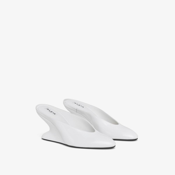 ❤알라이아 여성 Curve 웨지 뮬 - Alaia Womens Curve Wedge Mules - als5998x