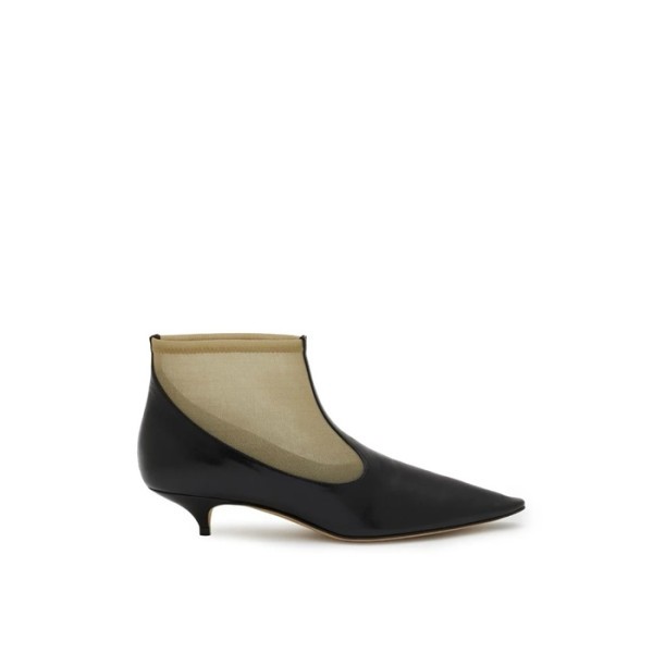 ❤더 로우 여성 메시 나일론 & 가죽 부티 - The Row Womens Mesh Nylon & Leather Booties - ths6002x