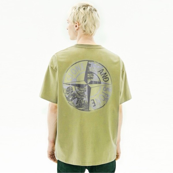 ❤스톤아일랜드 남성 라운드 반팔 티셔츠 - Stone Island Mens Round Tshirt - stc7102x
