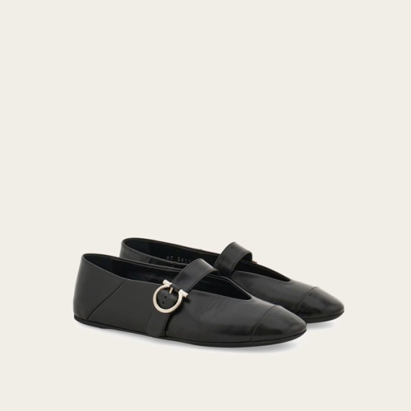 ❤페라가모 여성 간치니 발레리나 플랫 슈즈 - Salvatore Ferragamo Womens Vara Ballerina Flat Shoes - fes6071x