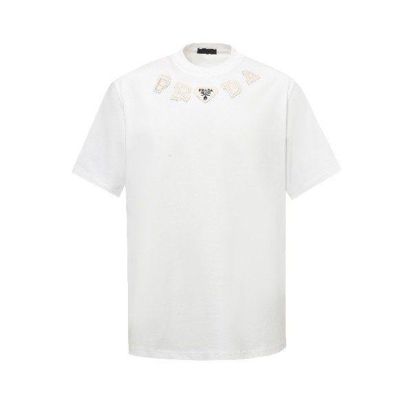 ❤프라다 남성 라운드 반팔티 - Prada Mens Round Tshirt - prc7182x