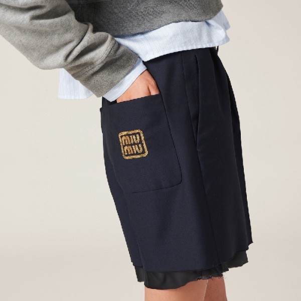 ❤미우미우 남성 네이비 반바지 - Miumiu Mens Navy Half-pants - mic7186x