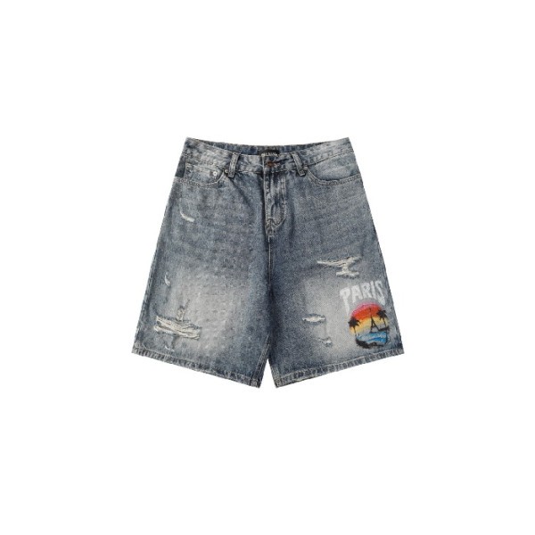 ❤발렌시아가 남성 데님 쇼츠 - Balenciaga Mens Denim Shorts - bac7204x
