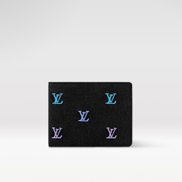 ❤루이비통 남성 멀티플 월릿 LV 블라손 데님 반지갑 M13964 - Louis vuitton Mens Multi Wallet LV Blason Denim Half Wallet - lvw345x