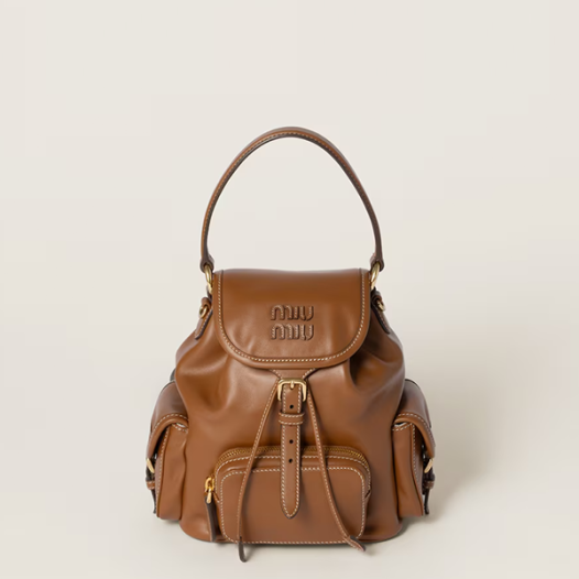미우미우 여성 가죽 백팩 미디엄 - MiuMiu Womens Leather Backpack