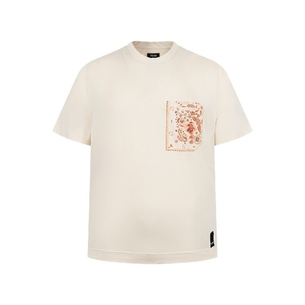 ❤펜디 남성 라운드 반팔 티셔츠 - Fendi Mens Round Tshirt - fec7267x