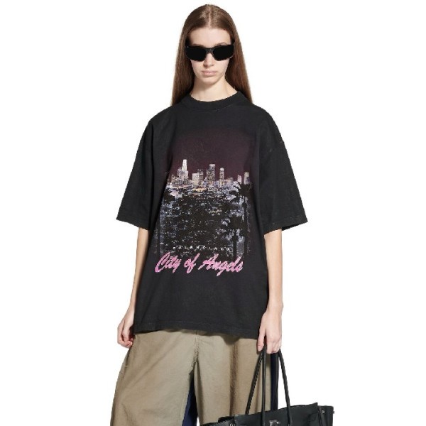 ❤발렌시아가 여성 라운드 반팔 티셔츠 - Balenciaga Womens Round Tshirt - bac7286x