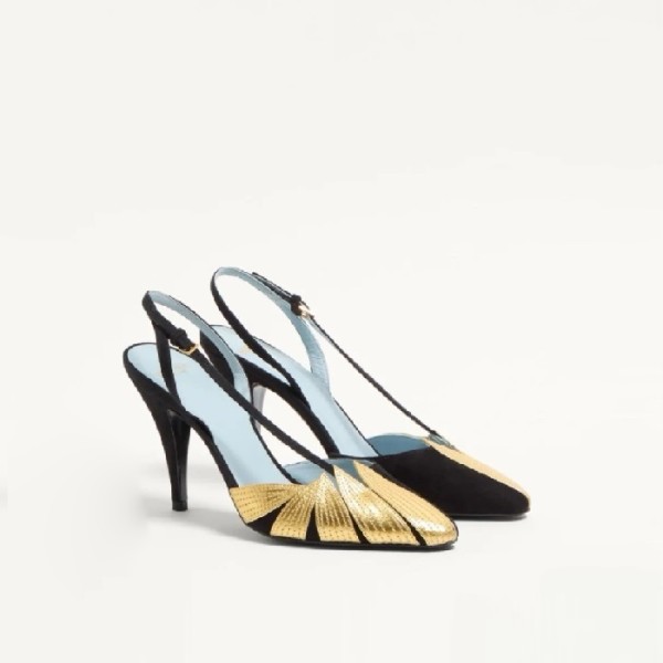 ❤발렌티노 여성 폴리폴리아주 스웨이드 슬링백 펌프스 - Valentino Womens Polypoly Aju Suede Slingback Pumps - vas6083x