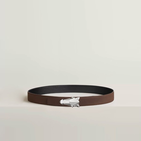 ❤에르메스 남성 데스트리에 버클 리버서블 벨트 - Hermes Mens Destrier Buckle Reversible Belt - bel245x