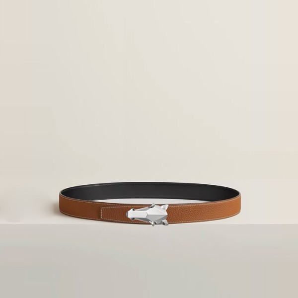 ❤에르메스 남성 데스트리에 버클 리버서블 벨트 - Hermes Mens Destrier Buckle Reversible Belt - bel246x