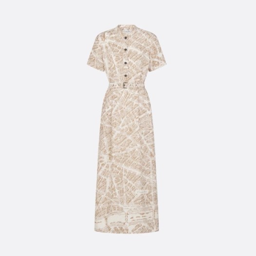 ❤디올 여성 미디 셔츠 드레스 - Dior Womens Midi Shirt Dress - dic7336x