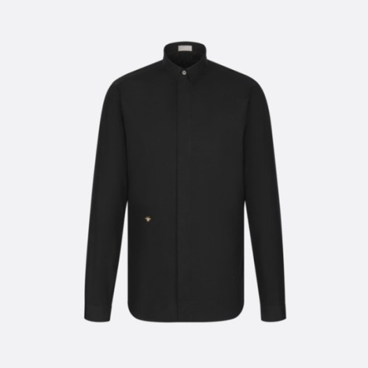 ❤디올 남성 골드 꿀벌 자수 셔츠 - Dior Mens Gold Bee Embroidered Shirt - dic7341x