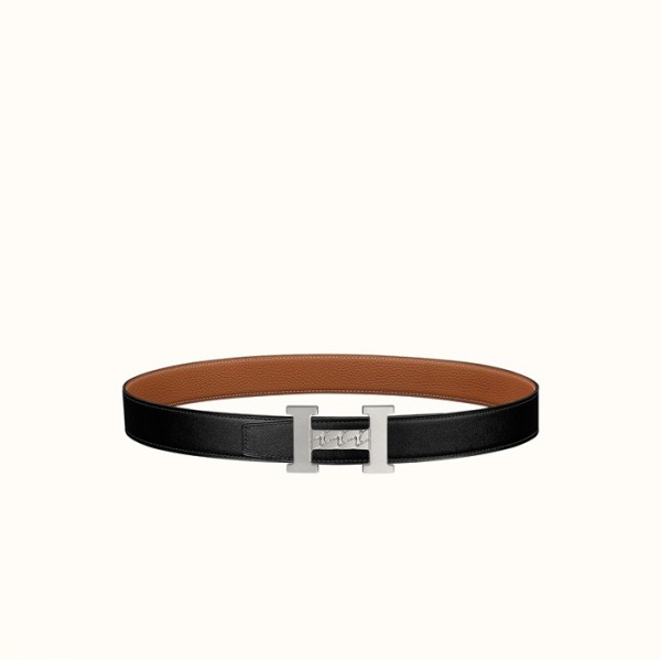 ❤에르메스 남성 H Gourmette 버클 리버서블 벨트 - Hermes Mens H Gourmette Buckle Reversible Belt - bel340x