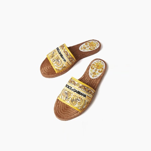 ❤돌체앤가바나 여성 비치 슬라이더 샌들 - Dolce&Gabbana Womens Beach Slider Sandals - dos6113x