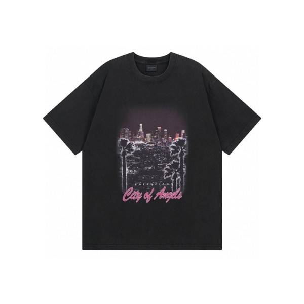 ❤발렌시아가 남성 라운드 반팔 티셔츠 - Balenciaga Mens Round Tshirt - bac7351x