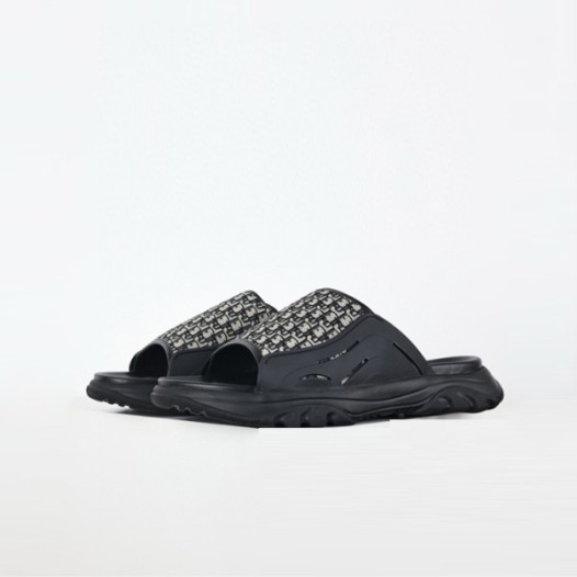❤디올 남성 H 타운 슬리퍼 옴므 블랙 고무 샌들 - Dior Mens H Town Slipper Homme Rubber Sandals - dis6131x