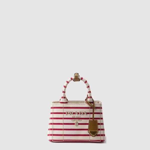 ❤프라다 여성 스트라이프 코튼 캔버스 미니백 1BA038 - Prada Womens Striped Cotton Canvas Mini Bag - prb5953x