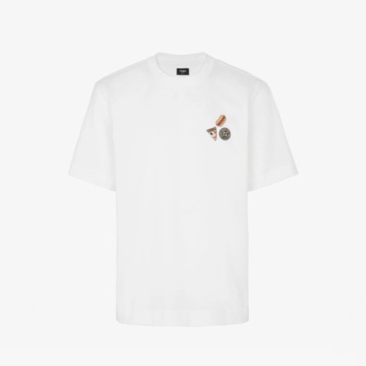 ❤펜디 남성 라운드 반팔 티셔츠 - Fendi Mens Round Tshirt - fec7432x