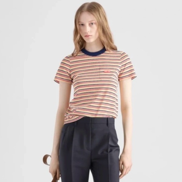 ❤프라다 여성 반팔 티셔츠 - Prada Womens Round Tshirt - prc7447x