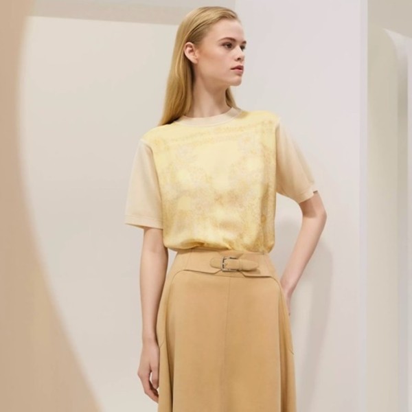 ❤에르메스 여성 크루넥 반팔티 - Hermes Womens Round Tshirt - hec7449x