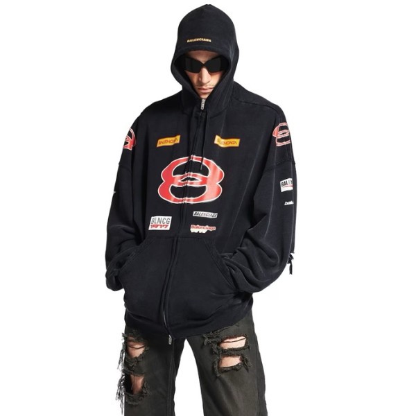 ❤발렌시아가 남/녀 집업 후드티 - Balenciaga Unisex Zip-up Hoodie - bac7459x