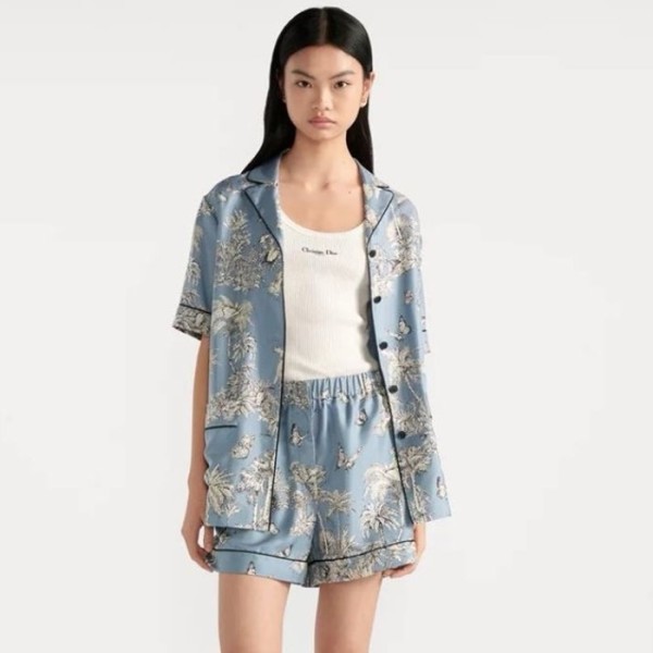 ❤디올 여성 파자마 반팔 셔츠 - Dior Womens Pajama Shirts - dic7525x
