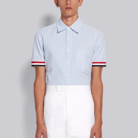 ❤톰브라운 남성 클래식 반팔 셔츠 - Thom Browne Mens Dress Shirts - thc7536x