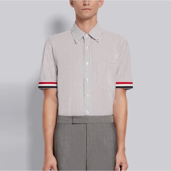 ❤톰브라운 남성 클래식 반팔 셔츠 - Thom Browne Mens Dress Shirts - thc7537x