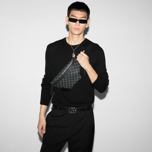 ❤구찌 남성 GG 엠블럼 미디엄 벨트백 - Gucci Mens GG Emblem Medium Belt Bag - gub5989x
