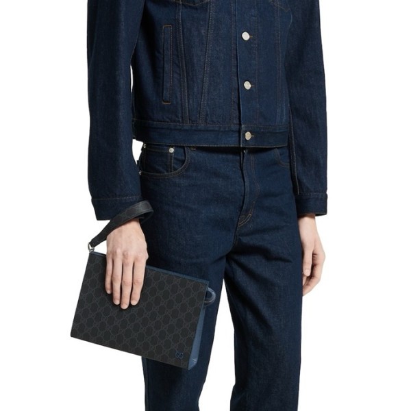 ❤구찌 남성 바이컬러 GG 파우치 - Gucci Mens Bicolor GG pouch - gub6023x