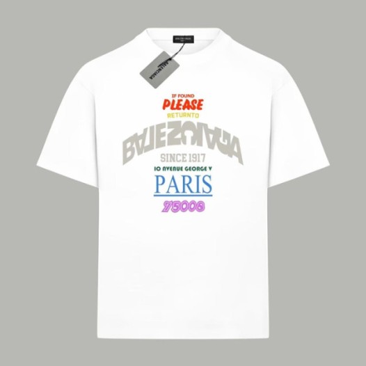 ❤발렌시아가 남성 라운드 반팔 티셔츠 - Balenciaga Mens Round Tshirt - bac7542x