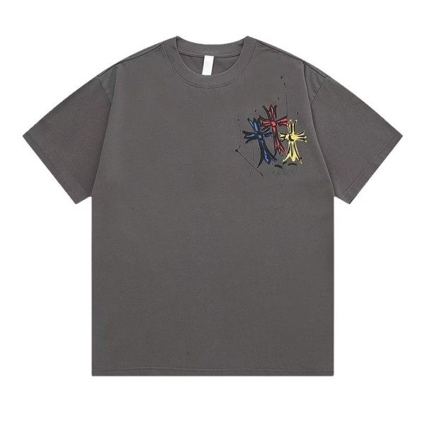 ❤크롬하츠 남성 라운드 반팔티 - Chrom Hearts Mens Round Tshirt - chc7552x