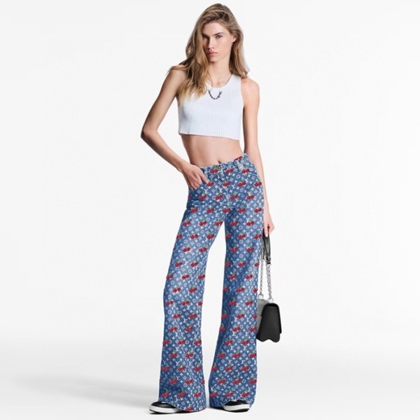 ❤루이비통 여성 LV x TM 체리 청바지 - Louis vuitton Womens LV x TM Cherry Jeans - lvc7600x