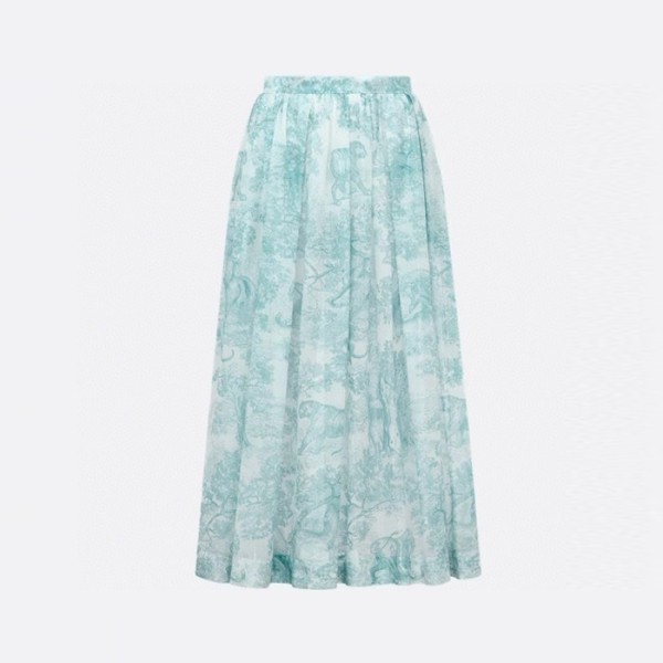 ❤디올 여성 디올리비에라 플레어 미디 스커트 - Dior Womens Dioriviera Flared Midi Skirt - dic7601x