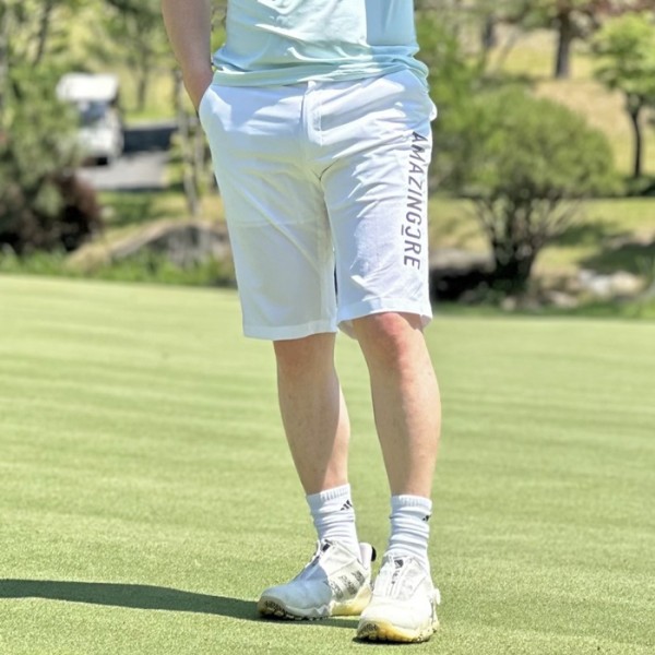 ❤[AMAZINGCRE] 어메이징크리 남성 베이직 하프 팬츠 - gol1726x